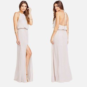 Show Me Your MuMu Blush Halter Maxi Dress